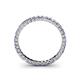 4 - Allie 2.00 mm Princess Cut Tanzanite and Lab Grown Diamond Eternity Band 