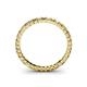 4 - Allie 2.00 mm Princess Cut Citrine and Lab Grown Diamond Eternity Band 