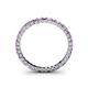 4 - Allie 2.00 mm Princess Cut Amethyst and Lab Grown Diamond Eternity Band 