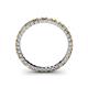 4 - Allie 2.00 mm Princess Cut Citrine and Lab Grown Diamond Eternity Band 