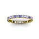 2 - Allie 2.50 mm Princess Cut Tanzanite and Lab Grown Diamond Eternity Band 