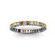 2 - Allie 2.50 mm Princess Cut Citrine and Lab Grown Diamond Eternity Band 