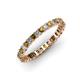 3 - Allie 2.50 mm Princess Cut Citrine and Lab Grown Diamond Eternity Band 