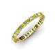 3 - Allie 2.50 mm Princess Cut Peridot and Lab Grown Diamond Eternity Band 