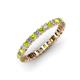 3 - Allie 2.50 mm Princess Cut Peridot and Lab Grown Diamond Eternity Band 