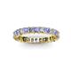 2 - Allie 3.00 mm Princess Cut Tanzanite and Lab Grown Diamond Eternity Band 