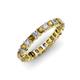 3 - Allie 3.00 mm Princess Cut Citrine and Lab Grown Diamond Eternity Band 