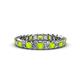 1 - Allie 3.00 mm Princess Cut Peridot and Lab Grown Diamond Eternity Band 