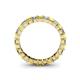 4 - Allie 3.00 mm Princess Cut Yellow Sapphire and Lab Grown Diamond Eternity Band 