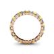 4 - Allie 3.00 mm Princess Cut Yellow Sapphire and Lab Grown Diamond Eternity Band 