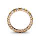 4 - Allie 3.00 mm Princess Cut Citrine and Lab Grown Diamond Eternity Band 