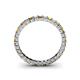 4 - Allie 2.50 mm Princess Cut Citrine and Lab Grown Diamond Eternity Band 