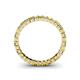 4 - Allie 2.50 mm Princess Cut Yellow Sapphire and Lab Grown Diamond Eternity Band 