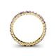 4 - Allie 2.50 mm Princess Cut Amethyst and Lab Grown Diamond Eternity Band 