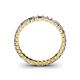 4 - Allie 2.50 mm Princess Cut Iolite and Lab Grown Diamond Eternity Band 