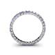 4 - Allie 2.50 mm Princess Cut Tanzanite and Lab Grown Diamond Eternity Band 