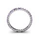 4 - Allie 2.50 mm Princess Cut Amethyst and Lab Grown Diamond Eternity Band 