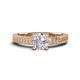 1 - Kaelan 1.00 ct IGI Certified Lab Grown Diamond Round (6.50 mm) Solitaire Engagement Ring 