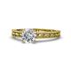 1 - Rachel Classic 1.00 ct IGI Certified Lab Grown Diamond Round (6.50 mm) Solitaire Engagement Ring 