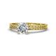 1 - Florie Classic 1.00 ct IGI Certified Lab Grown Diamond Round (6.50 mm) Solitaire Engagement Ring 
