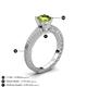 4 - Kaelan 6.50 mm Round Peridot Solitaire Engagement Ring 