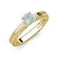 3 - Kaelan 6.00 mm Round Opal Solitaire Engagement Ring 
