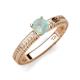 3 - Kaelan 6.00 mm Round Opal Solitaire Engagement Ring 