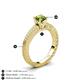 5 - Kaelan 6.00 mm Princess Cut Peridot Solitaire Engagement Ring 