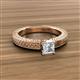 3 - Kaelan 1.25 ct IGI Certified Lab Grown Diamond Princess Cut (6.00 mm) Solitaire Engagement Ring 