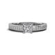 1 - Kaelan 6.00 mm Princess Cut Forever One Moissanite Solitaire Engagement Ring 