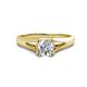 1 - Adira 1.00 ct IGI Certified Lab Grown Diamond Round (6.50 mm) Solitaire Engagement Ring 