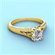 3 - Adira 1.00 ct IGI Certified Lab Grown Diamond Round (6.50 mm) Solitaire Engagement Ring 
