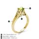 5 - Adira 6.50 mm Round Peridot Solitaire Engagement Ring 