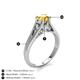 5 - Adira 6.50 mm Round Citrine Solitaire Engagement Ring 