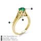 5 - Adira 6.00 mm Round Emerald Solitaire Engagement Ring 