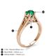 5 - Adira 6.00 mm Round Emerald Solitaire Engagement Ring 