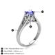 5 - Adira 6.50 mm Round Tanzanite Solitaire Engagement Ring 