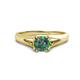 1 - Adira 6.50 mm Round Lab Created Alexandrite Solitaire Engagement Ring 