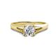 1 - Adira 6.50 mm Round Forever Brilliant Moissanite Solitaire Engagement Ring 