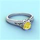 3 - Adira 6.00 mm Round Yellow Diamond Solitaire Engagement Ring 