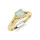 4 - Adira 6.00 mm Round Opal Solitaire Engagement Ring 