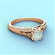 3 - Adira 6.00 mm Round Opal Solitaire Engagement Ring 