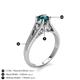 5 - Adira 6.50 mm Round London Blue Topaz Solitaire Engagement Ring 