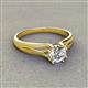 3 - Flora 1.00 ct IGI Certified Lab Grown Diamond Round (6.50 mm) Solitaire Engagement Ring 