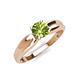 4 - Kelila 6.50 mm Round Peridot Solitaire Engagement Ring 