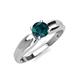 4 - Kelila 6.50 mm Round London Blue Topaz Solitaire Engagement Ring 