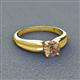 3 - Kelila 6.50 mm Round Smoky Quartz Solitaire Engagement Ring 