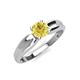 4 - Kelila 6.00 mm Round Lab Created Yellow Sapphire Solitaire Engagement Ring 