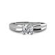 1 - Kelila 6.50 mm Round Moissanite Solitaire Engagement Ring 