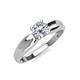 4 - Kelila 6.50 mm Round Moissanite Solitaire Engagement Ring 